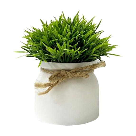 5-Inch Artificial Potted Plants Small Fake Succulent Plant with Pot Green Decor for Shelf Desk Table Home Office(5.12*3.15in,#A)