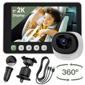 5 Inch Baby Car Montior with 2K Baby Car Camera Full Crystal Night Vision