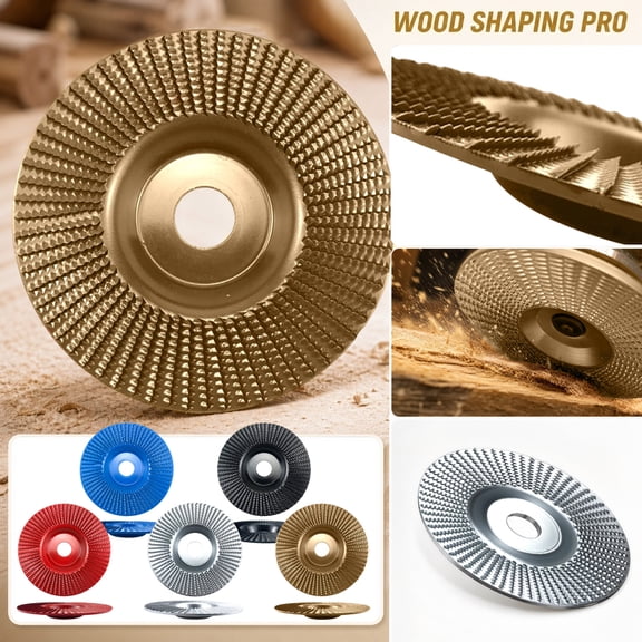 5 Inch Black Abrasive Sanding Disc, Wood Shaping Disc, Sanding Disc for Angle Grinder, Wood Carving Disc, 1Pc Sharp Toothed Surface Woodworking Disc for Fast Wood Grinding,
