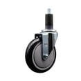 thumbnail image 1 of 5 Inch Black Poly Wheel Swivel 1-1/4 Inch Expanding Stem Caster SCC, 1 of 2