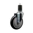 thumbnail image 1 of 5 Inch Black Poly Wheel Swivel 1-5/8 Inch Expanding Stem Caster SCC, 1 of 2