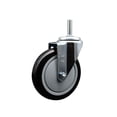 thumbnail image 1 of 5 Inch Black Poly Wheel Swivel 5/8 Inch Threaded Stem Caster Service Caster, 1 of 2