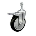 thumbnail image 1 of 5 Inch Black Polyurethane Swivel 3/8 Inch Stem Caster with Total Lock Brake SCC, 1 of 2