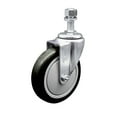 thumbnail image 1 of 5 Inch Black Polyurethane Wheel Swivel 12mm Threaded Stem Caster SCC, 1 of 2