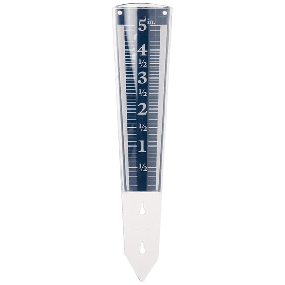 5 Inch Capacity Acrylic Rain Gauge with Magnifying Easy-to-Read Scale, Waterproof Outdoor Rain Water Meter for Garden Lawn Yard(Magnifying)