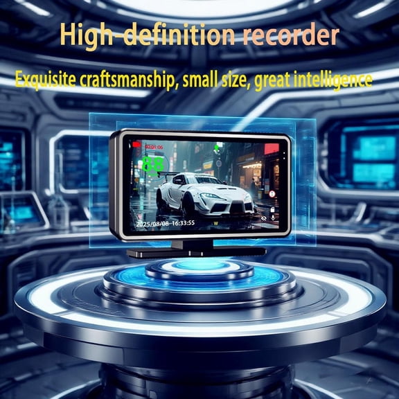 5-Inch Car Head-Up Display HUD with Large HD Screen for Dash Cam, Smartphone Connectivity, ABS PC Black Center Console Mounted Electronic Accessory for Most Vehi(with 32GTF card)