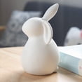 thumbnail image 1 of 5 Inch Ceramic White Rabbit - Easter Bunnies Porcelain Modern Art Home Decoration, Weddings Crafts Gift, Easter Bunny Rabbits, Easter Decorations for Home Mothers Day Decorations, 1 of 10
