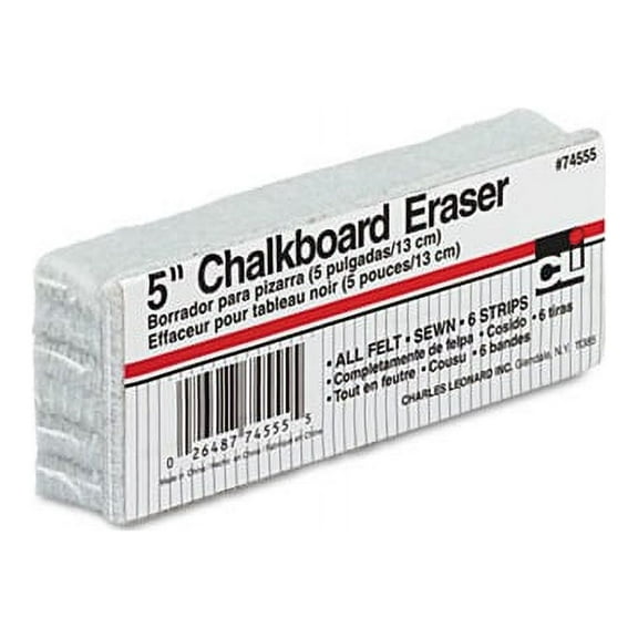 5-Inch Chalkboard Eraser 5" x 2" x 1"