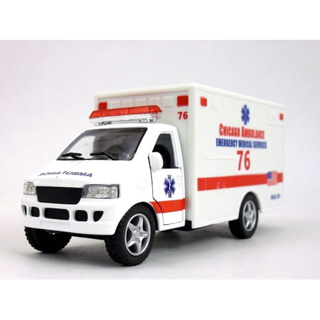 5 Inch Chicago Ambulance - Emergency Medical Services - Scale Model - White