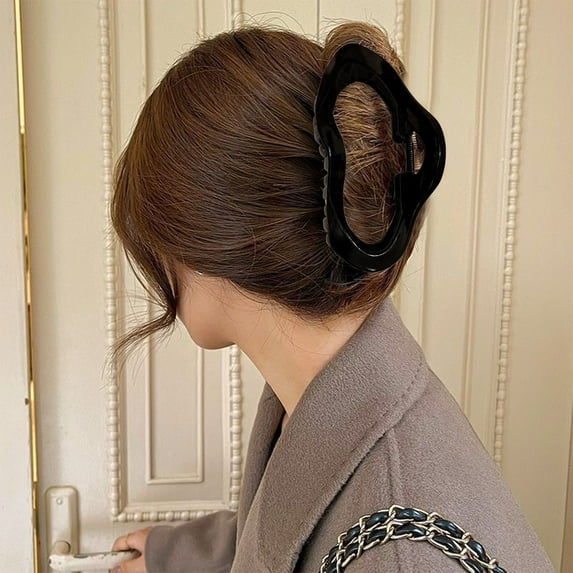 5 Inch Claw Clips for Thick Hair and Long Hair, 1 Pack Claw clips, Oversized Matte Non-slip Hair Clips for Women, Big Strong Hold Jaw Clip, Neutral Color