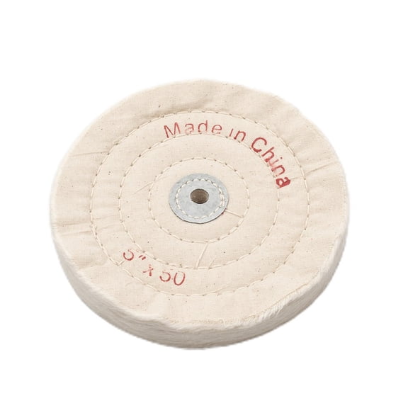 5 Inch Cloth Buffing Wheel for Angle Grinder, 50-Layer Flannel Polishing Pad with 12mm Mandrel Hole, For Grinders