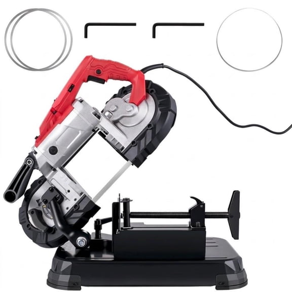 5-Inch Deep Cut Cordless Band Saw, 10Amp Variable Speed for Metal, Wood, Pipe, Rebar & Plastic