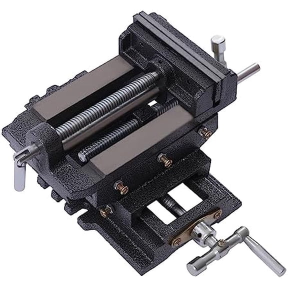 5-Inch Drill Press X-Y Compound Vise 2 Way Heavy Duty Cross Slide Vise Clamp Machine, Woodworking Clamping Vise Machine Bench Top Mount$$Tools & Hardware Other