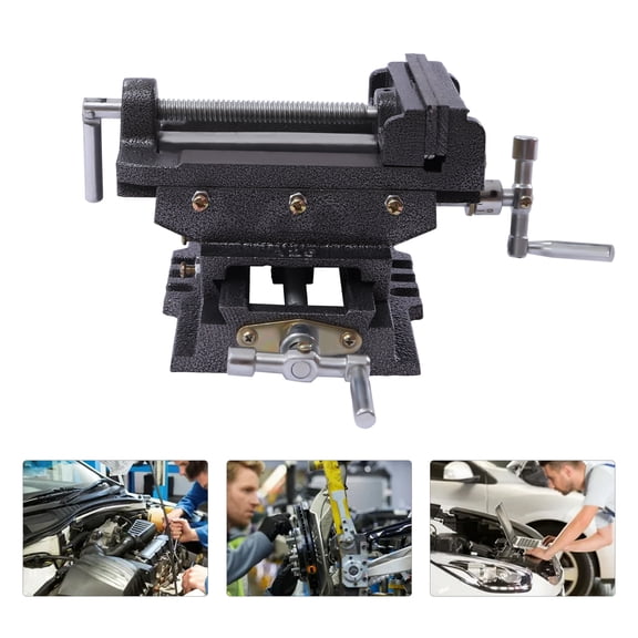 5-Inch Drill Press X-Y Compound Vise 2 Way Heavy Duty Cross Slide Vise Clamp Machine