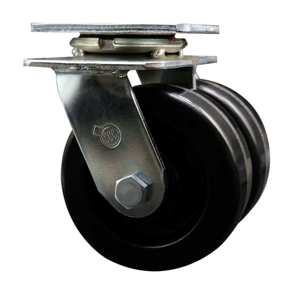 5 Inch Dual Phenolic Wheels Swivel Caster with Ball Bearing Service Caster Brand