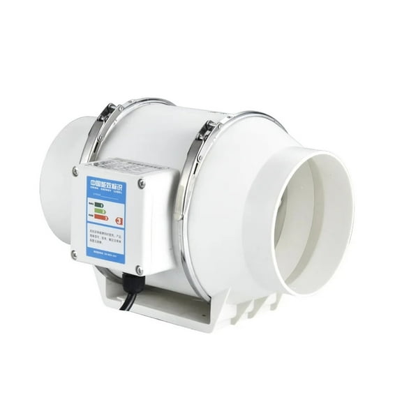 5 Inch Exhaust Fans Home Inline Pipe Duct Fan Kitchen Toilet Extractor Ventilation Air Clean Ventilator Diagonal Flow Fan ,Durability and Easy Installation