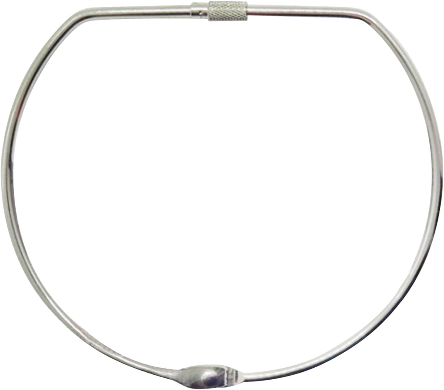 5 Inch Extra Large Key Ring:D-Shaped Binder Rings Easy Locking and Secure Opening,Sturdy Metal Rings,Loose Leaf Rings for Office and School Use,Silver,10PCS (5 Inch,Silver)