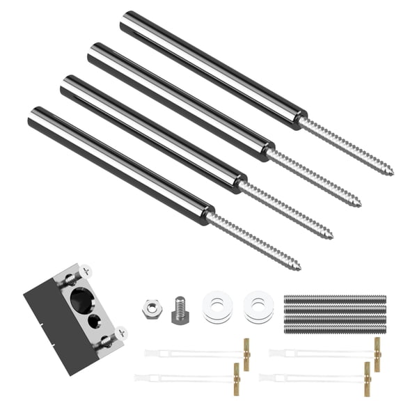 5 Inch Floating Shelf Brackets, 4 Count, Drywall or Stud Mount Hardware