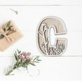 5 Inch Floral Carved Wooden Letter Decor,A-Z Monogram Alphabet Sign ...