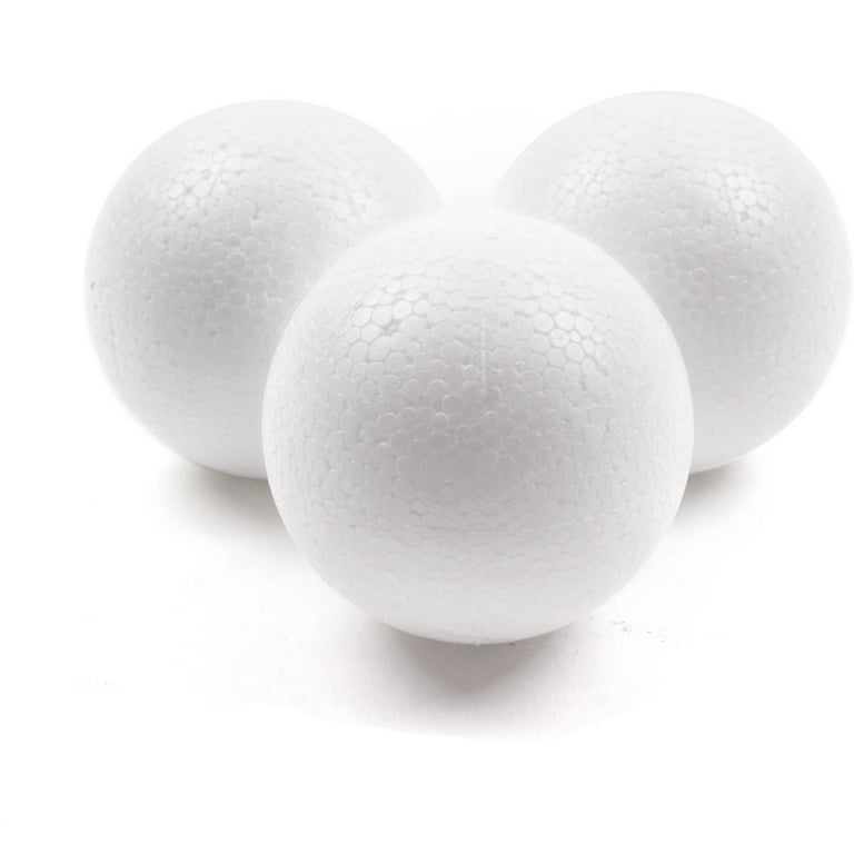 Evershine 12 Pack 5 Inch Craft Foam Ball - White Smooth Craft Foam  Polystyrene Balls for DIY Craft and Art School Project