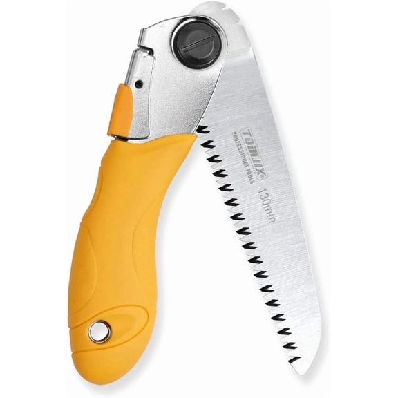 5 Inch Folding Saw, SK5 Steel Pruning Hand Camping Saw for Smooth Cutting, Camping, Gardening, Tree Pruning, Wood Compact Design with Non-Slip Ergonomic Handle Outdoor Use