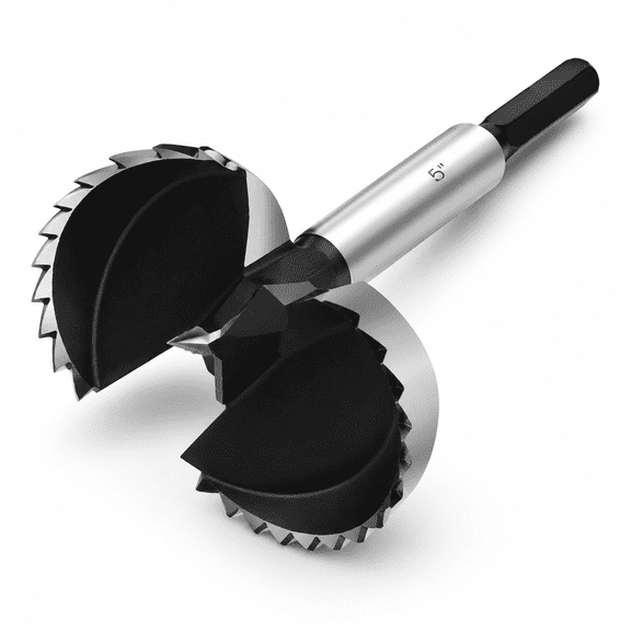 5 Inch Forstner Drill Bit for Woodworking, Hardwoods, Softwoods, and More