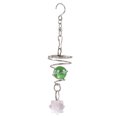thumbnail image 1 of 5 Inch Gazing Ball Spiral Tail Wind Spinner Stabilizer – Stainless Steel Glass Ball with Swivel Hook, Durable Kinetic Wind Catcher for Outdoor Garden Decor, Patio & Yard Art, 1 of 5