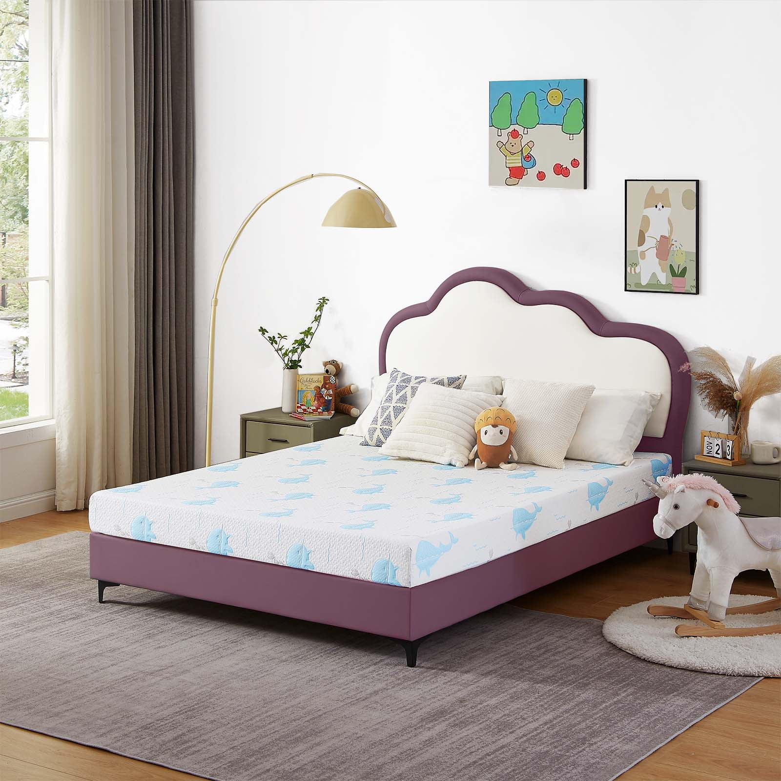 Whale Design Memory Foam Mattress - Cooling, Medium-Firm, Perfect For Bedrooms (Twin XL)