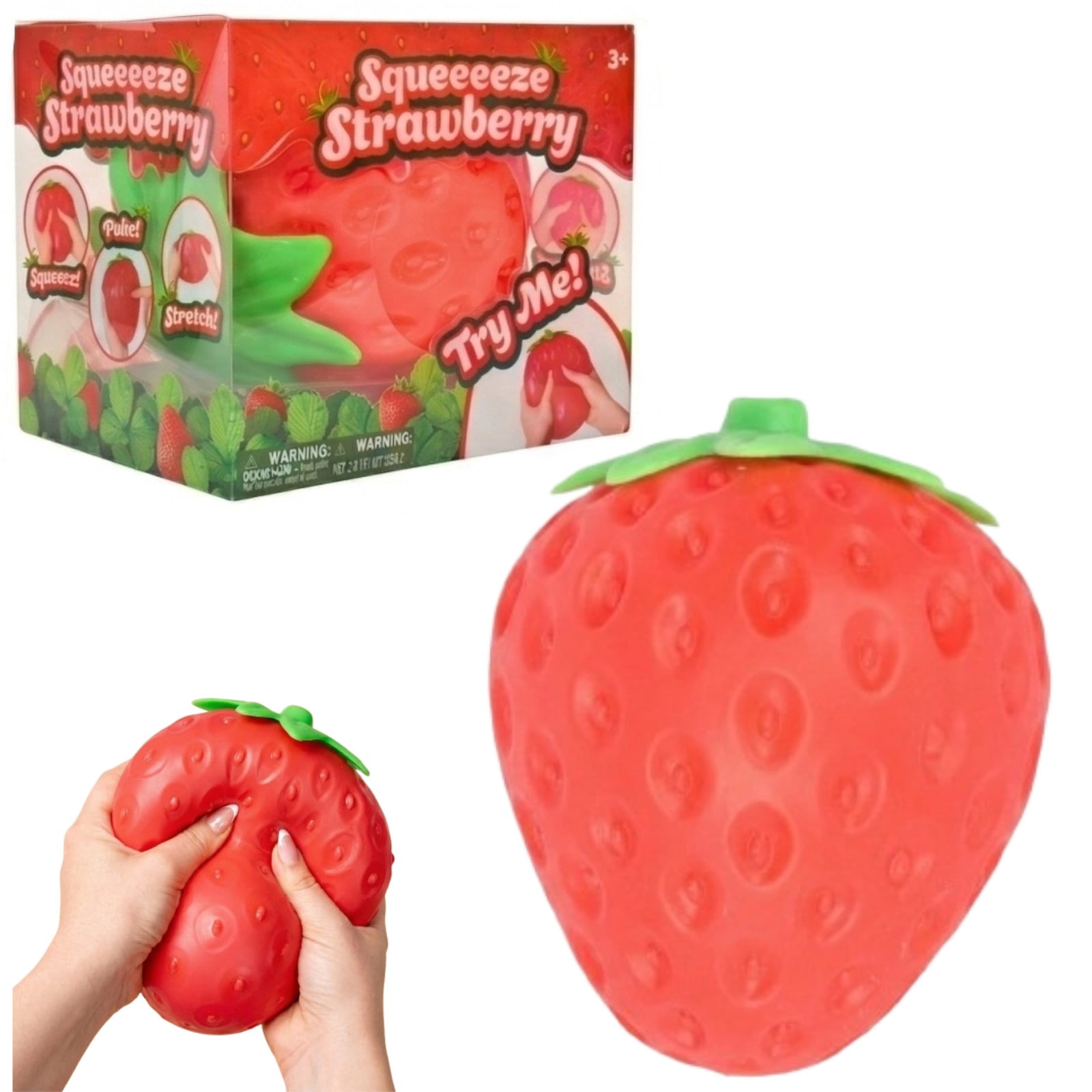 5 Inch Giant Strawberry Squishies Big Strawberry Squishies Fruit Stress Ball Toys Large Slow Rise Squeeze Huge Rebound Cute Rising Strawberries Model Fidget Toys Party Favor
