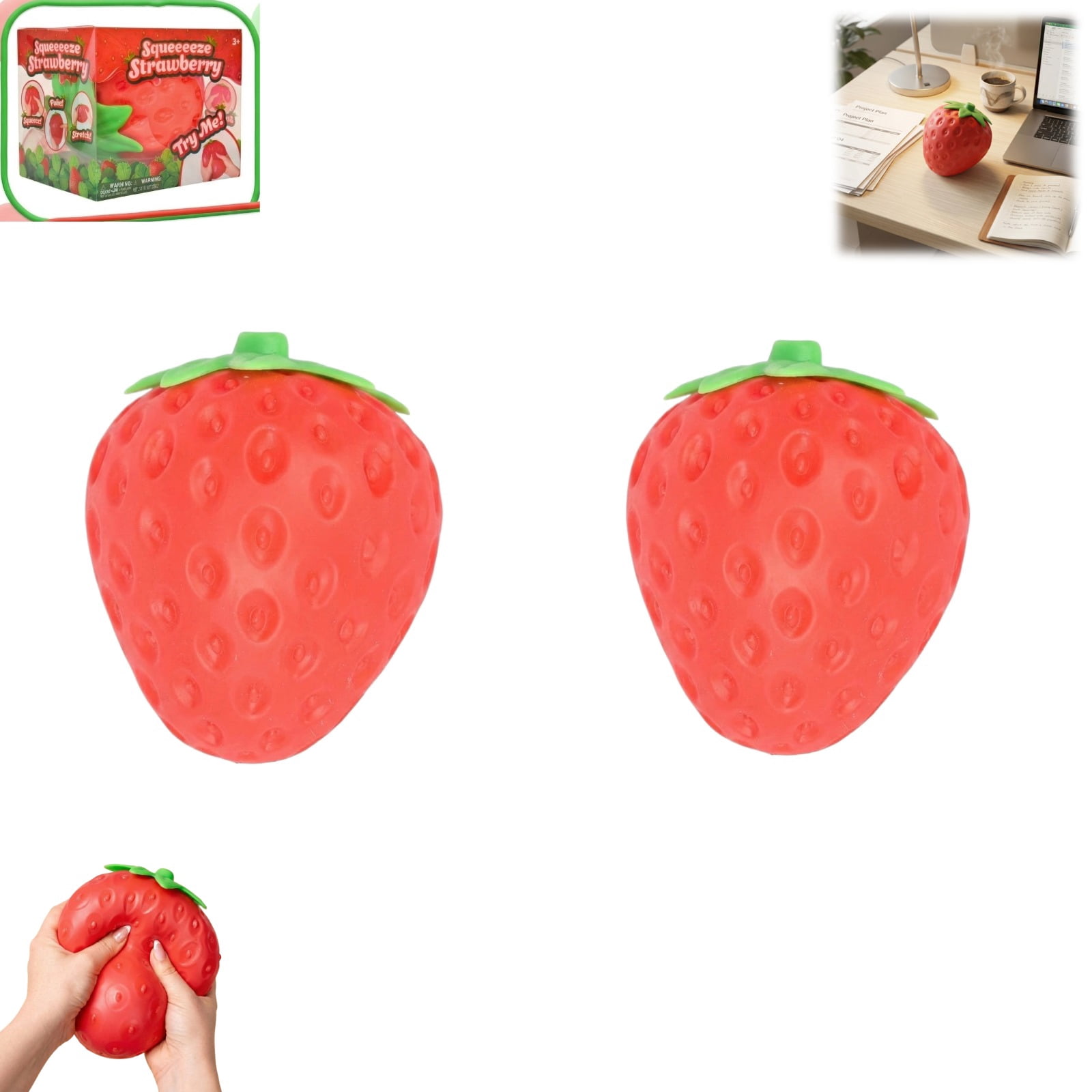 5 Inch Giant Strawberry Squishies Big Strawberry Squishies Fruit Stress Ball Toys Large Slow Rise Squeeze Huge Rebound Cute Rising Strawberries Model Fidget Toys Party Favor