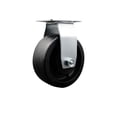 thumbnail image 1 of 5 Inch Glass Filled Nylon Wheel Rigid Caster with Roller Bearing Service Caster, 1 of 2