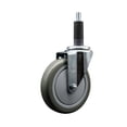 thumbnail image 1 of 5 Inch Gray Poly Wheel Swivel 1 Inch Expanding Stem Caster SCC, 1 of 2