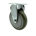 thumbnail image 1 of 5 Inch Gray Polyurethane Wheel Rigid Top Plate Caster Service Caster Brand, 1 of 2