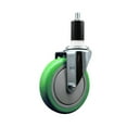 thumbnail image 1 of 5 Inch Green Poly Wheel Swivel 1-3/8 Inch Expanding Stem Caster SCC, 1 of 2