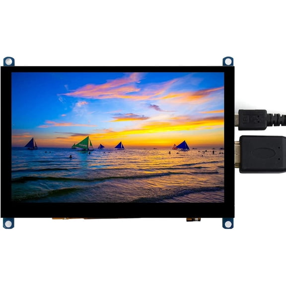 5 Inch HDMI LCD Screen 800x480 TFT Capacitive Touch Screen Display Monitor for 4B/3B+/A+/B/2B/B+/A+/Zero W Compatible with Windows 10/8.1/8/7
