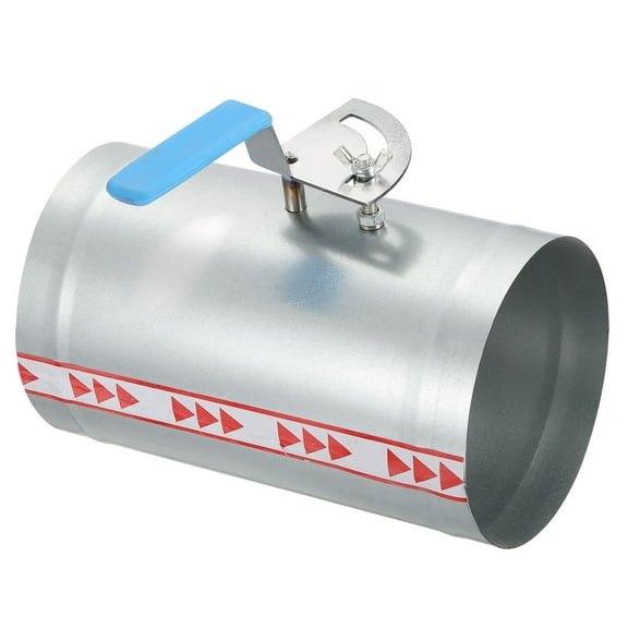 5 Inch HVAC Duct Damper Manual Volume Backdraft Damper Airflow Ducting Control Valve Silver/Blue