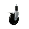 thumbnail image 1 of 5 Inch Hard Rubber Swivel 1-1/4 Inch Expanding Stem Caster Total Lock Brake SCC, 1 of 2