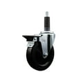 thumbnail image 1 of 5 Inch Hard Rubber Swivel 1 Inch Expanding Stem Caster with Brake SCC, 1 of 2
