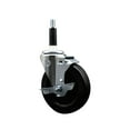 thumbnail image 1 of 5 Inch Hard Rubber Swivel 7/8 Inch Expanding Stem Caster with Brake SCC, 1 of 2