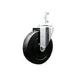 thumbnail image 1 of 5 Inch Hard Rubber Wheel Swivel 3/4 Inch Square Stem Caster Service Caster, 1 of 2