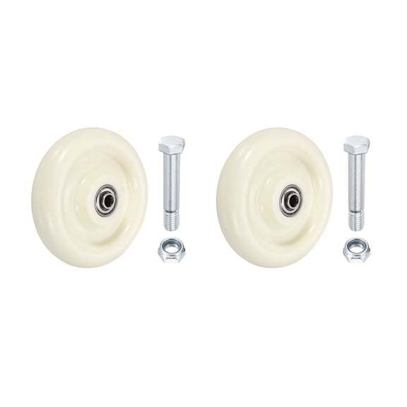 5 Inch Heavy Duty Caster Wheels, 2 Pack Shopping Cart Replacement Wheels, 276 lbs Capacity