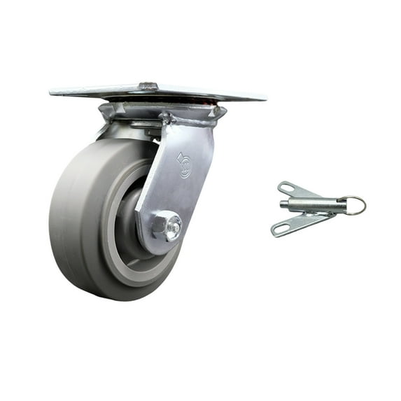 5 Inch Heavy Duty Thermoplastic Caster with Ball Bearing and Swivel Lock SCC