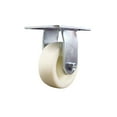 thumbnail image 1 of 5 Inch Heavy Duty Top Plate Nylon Rigid Caster with Ball Bearing Service Caster, 1 of 2