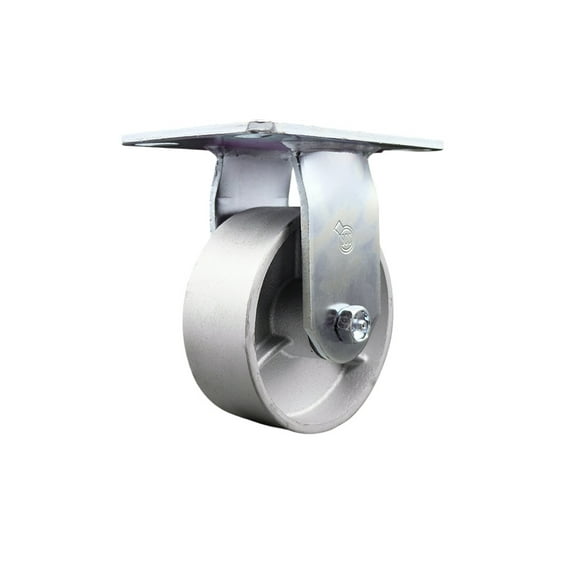 5 Inch Heavy Duty Top Plate Semi Steel Rigid Caster with Roller Bearing SCC