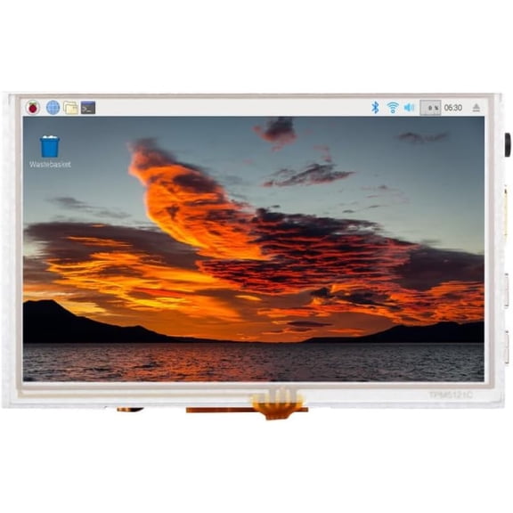 5 Inch High Brightness IPS Touch Screen Display 800cd m2 1024x600 HDMI Interface for DIY Electronics IoT Projects Compatible with Development Boards SKU-28083