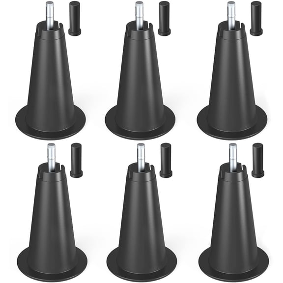 5 Inch High Rise Bed Frame Risers with Adapters for Under Bed Storage