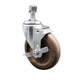 thumbnail image 1 of 5 Inch High Temp Glass Filled Nylon ½ Inch Threaded Stem Caster with Brake, 1 of 2