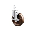 thumbnail image 1 of 5 Inch High Temp Phenolic Wheel Swivel 3/4 Inch Square Stem Caster with Brake, 1 of 2