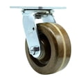 thumbnail image 1 of 5 Inch High Temp Phenolic Wheel Swivel Caster with Roller Bearing Service Caster, 1 of 2