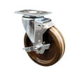 thumbnail image 1 of 5 Inch High Temp Phenolic Wheel Swivel Top Plate Caster with Brake SCC, 1 of 2